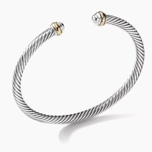 David Yurman Cable Classics Bracelet with 18K Yellow Gold 4mm